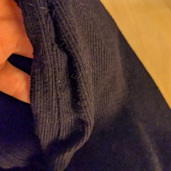 Line by K Rory bodycon ribbed off shoulder henley mini dress - Picture 5 of 5